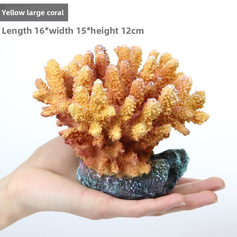 Aquarium Marine Rock - 人工サンゴ礁オーナメントセット - 水槽装飾用のリアルな樹脂製サンゴ、岩、貝殻、魚タンクデコレーション