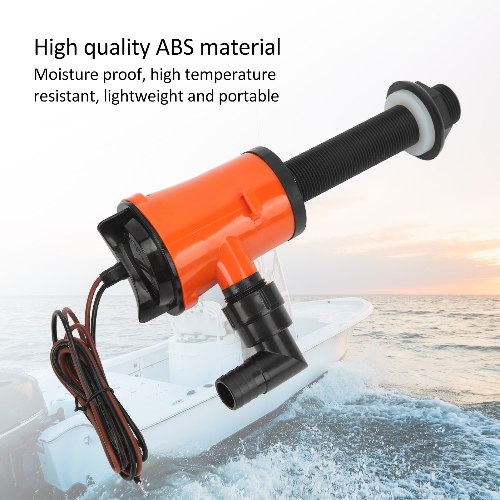 Marine Aquarium Live - 船舶用ポータブルエアレーター,水中フィッシュポンプ,ビルジポンプ,800gph,12v,4.0a