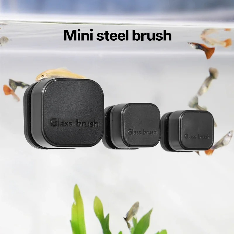 ミニスクエア磁気ブラシ水族館ガラスクリーナー傷つきにくいガラ - Marine Aquarium Glass Cleaner のレビューと価格