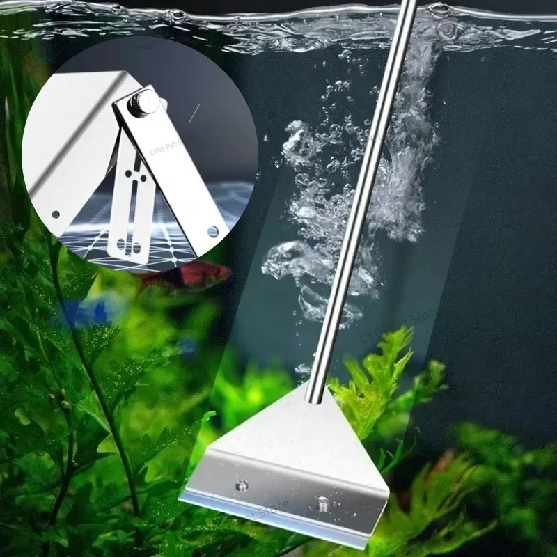 水槽クリーニングツールフラット砂藻類除去デュアルユースガラス - Marine Aquarium Glass Cleaner のレビューと価格