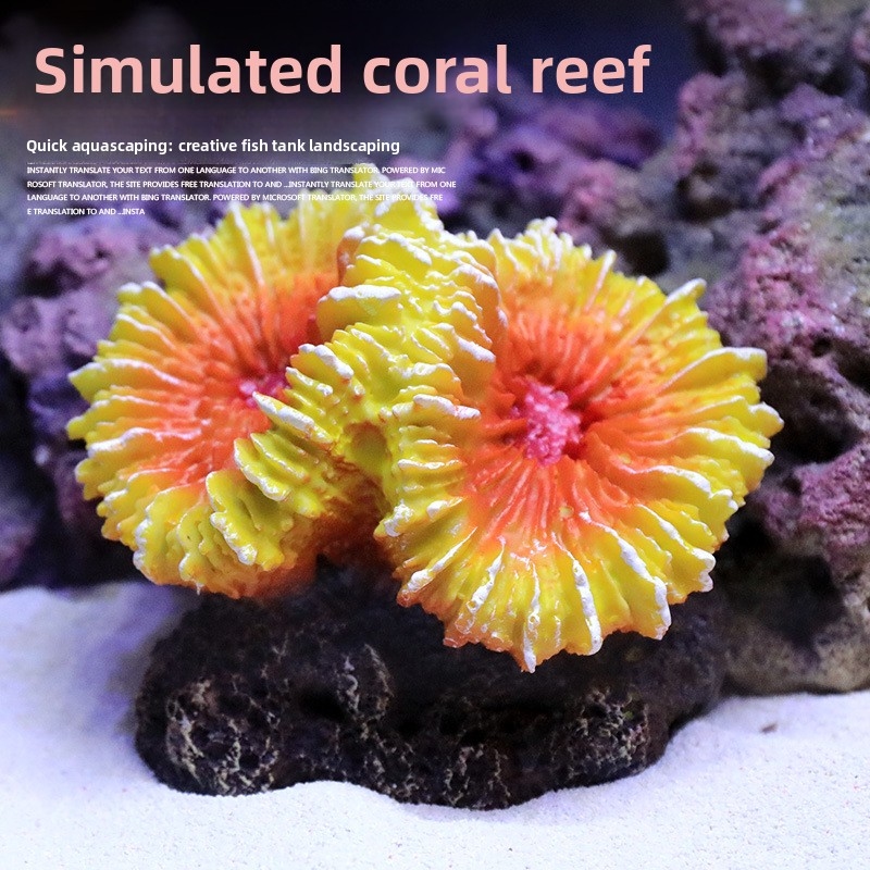 人工サンゴ礁装飾品 – 樹脂製水槽装飾、海水魚水槽用模擬岩貝 - Aquarium Marine Rock のレビューと価格