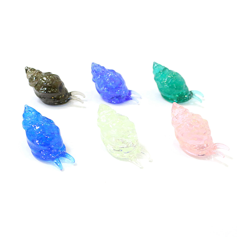かわいいmuranoガラス海洋動物小像ミニチュア海カタツムリ - Aquarium And Marine のレビューと価格
