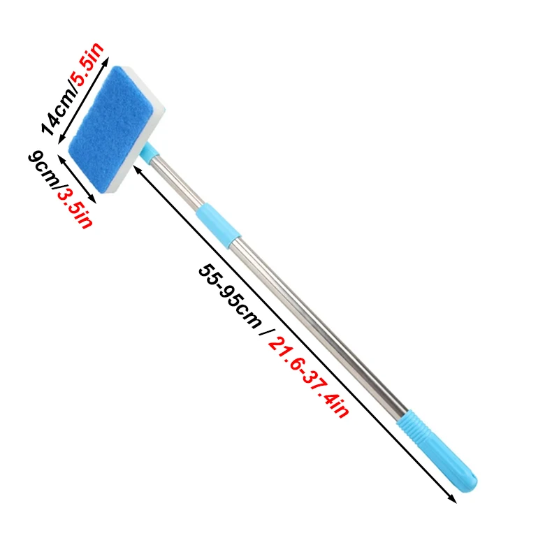 180 °   調整 55-95 センチメートル伸縮ハンドル - Marine Aquarium Glass Cleaner のレビューと価格