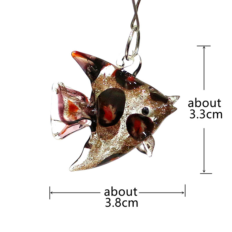 ヨーロッパスタイルのかわいい海洋魚魅力ガラスペンダントマイク - Marine Aquarium Europe のレビューと価格