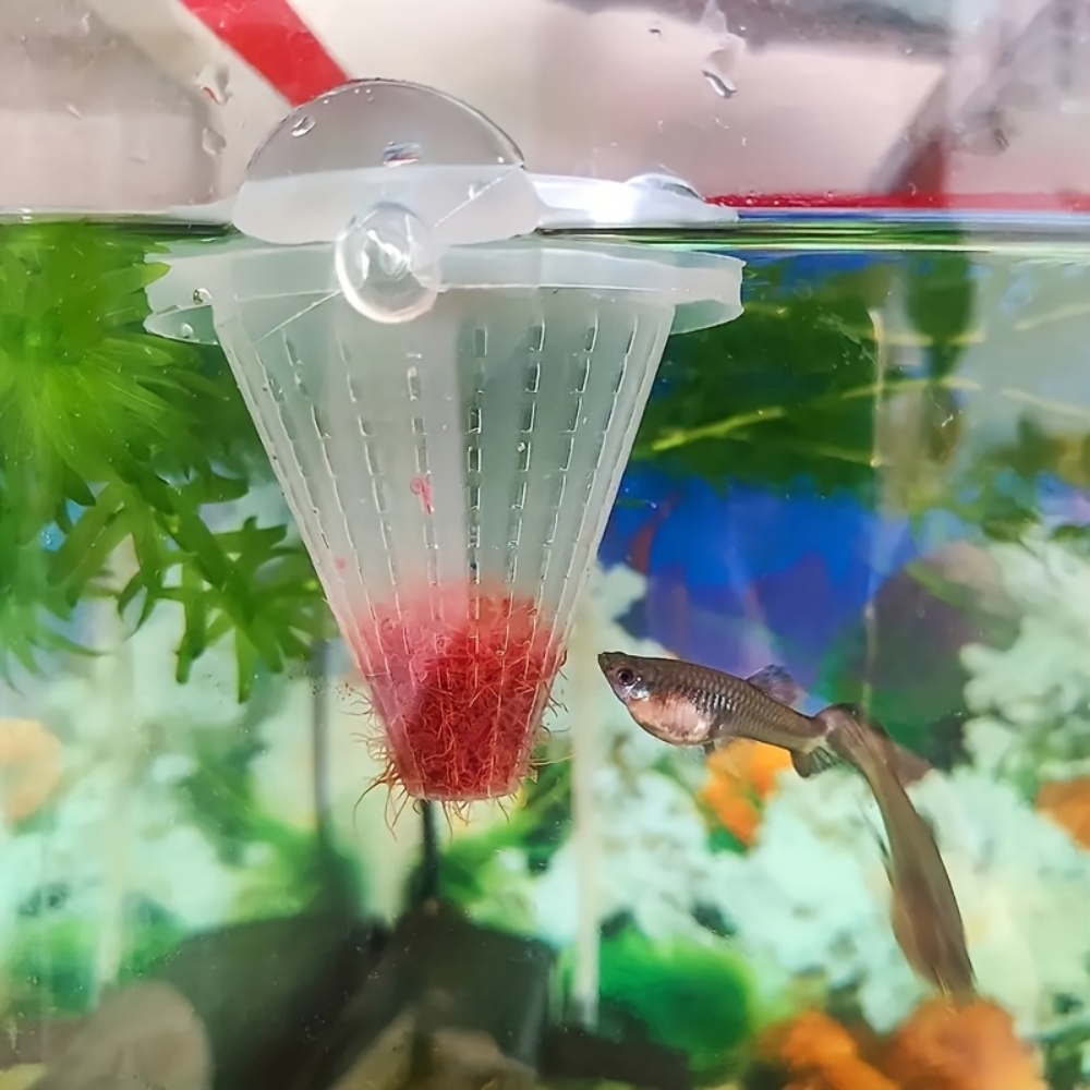 水槽用バスケット型フィーダー2個、魚の餌用生きたワームの円錐 - Marine Aquarium Live のレビューと価格