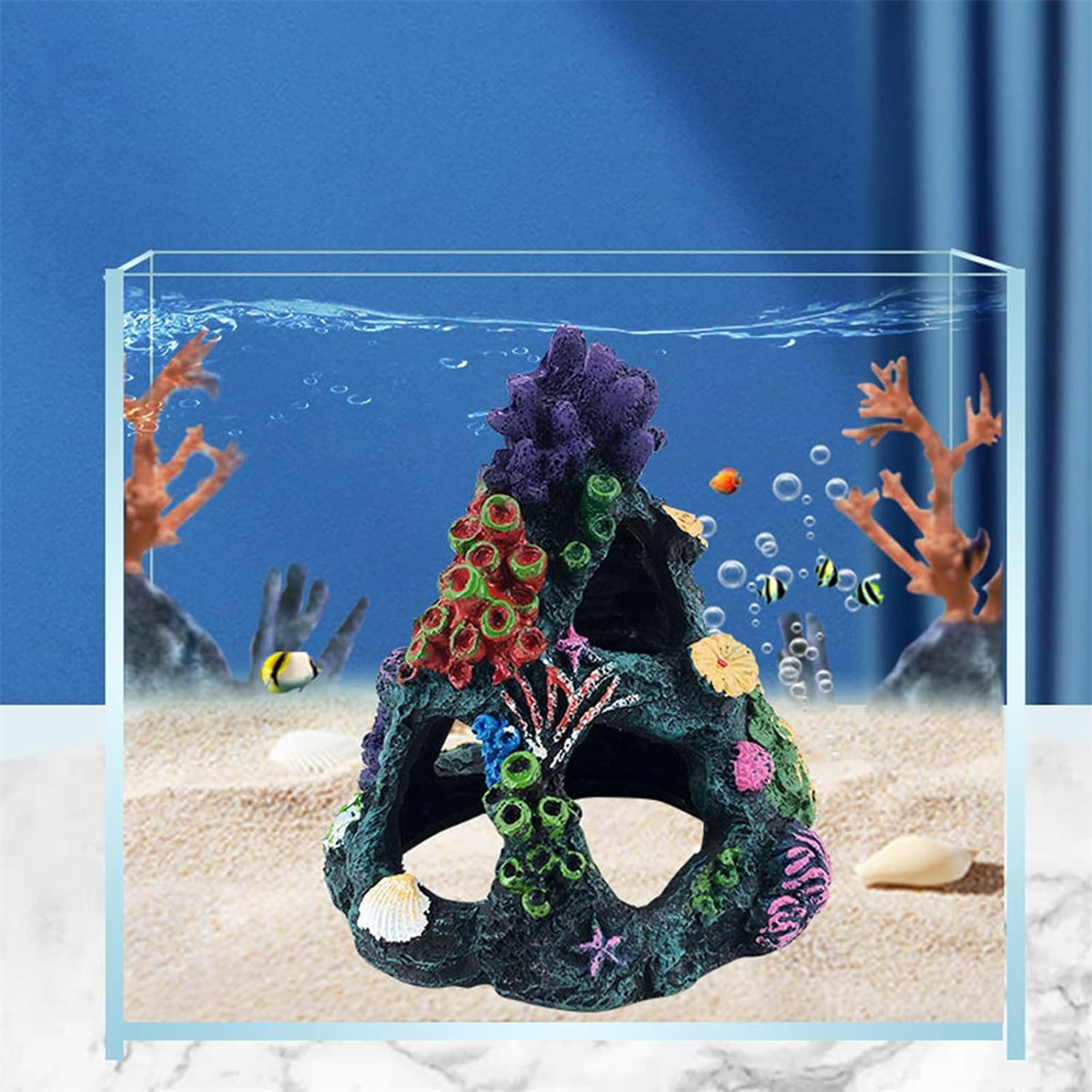 1個 ヴィンテージ樹脂製サンゴ礁水槽飾り 複雑なデザインの水 - Aquarium Marine Rock のレビューと価格