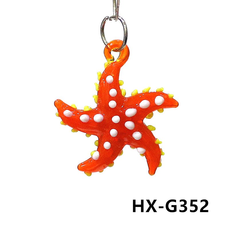 かわいい海洋動物海星魅力マイクロガラス海星ペンダント装飾品d - Marine Aquarium Europe のレビューと価格