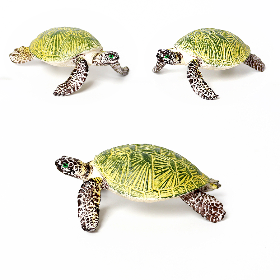 リアルなミニチュア潜水艦海タートルモデル、海の動物亀の置物、 - Aquarium And Marine のレビューと価格